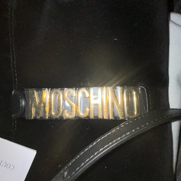 MOSCHINO BLACK VELVET CROSSBODY - Picture 3 of 5